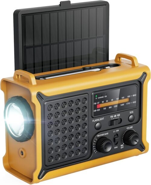 Raynic NOAA - Radio meteorológica de 12000 mAh, radio meteor