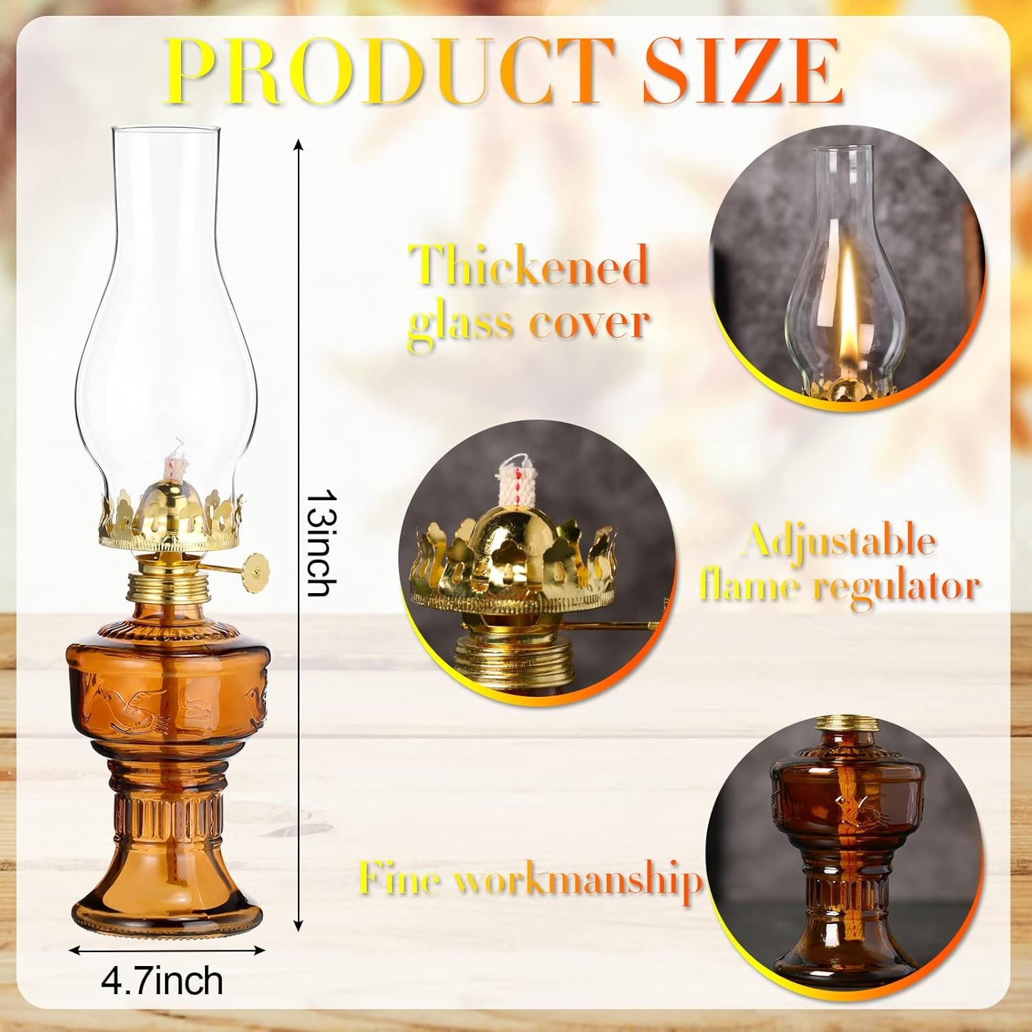 2 lámparas de aceite de cámara para uso en interiores, lámpa - Imagen 2