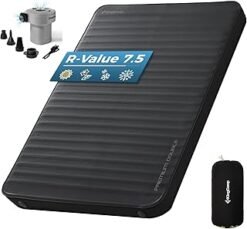 KingCamp Premium - Colchoneta de dormir doble autoinflable c