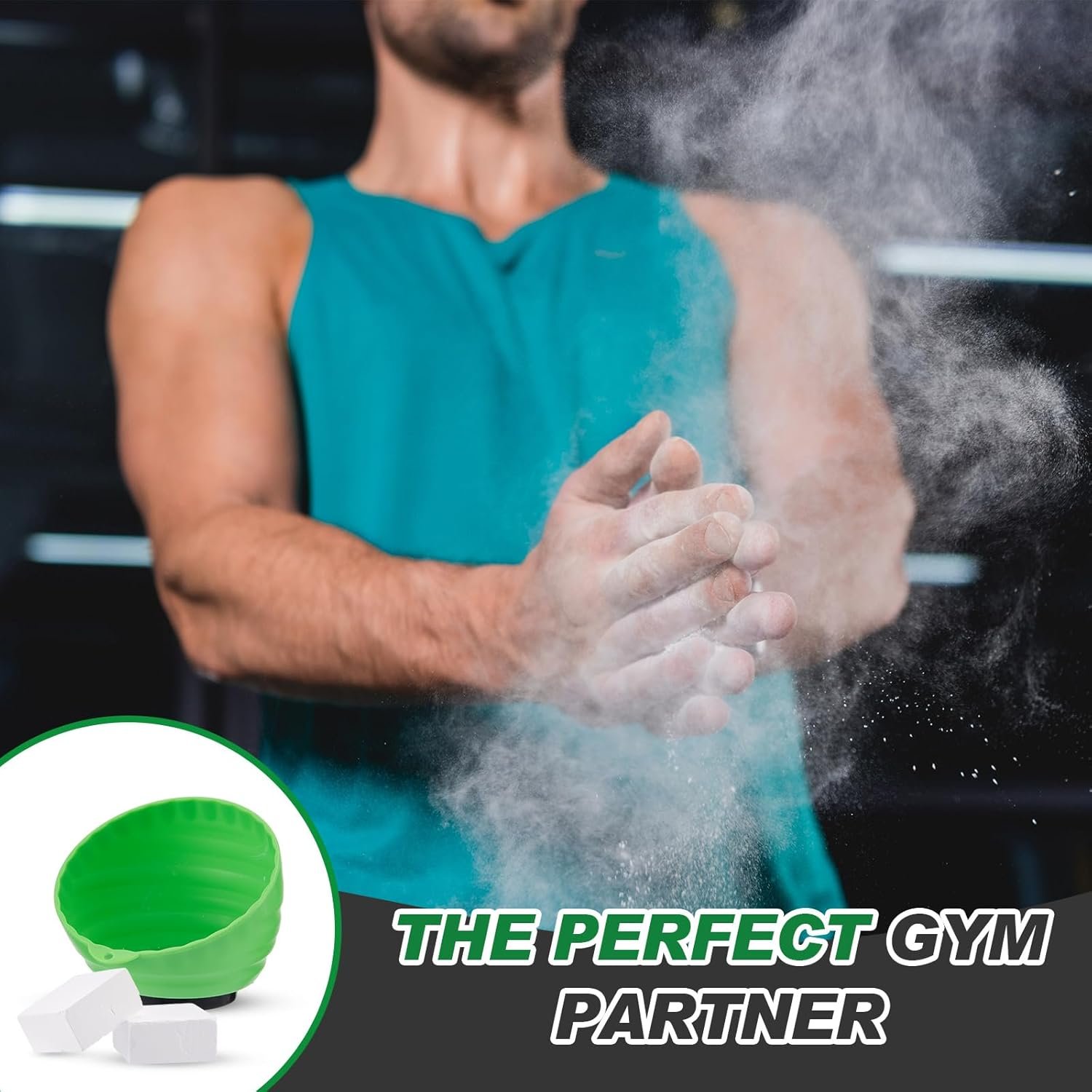 Recipiente de tiza para gimnasio, soporte magnético para tiz - Imagen 4