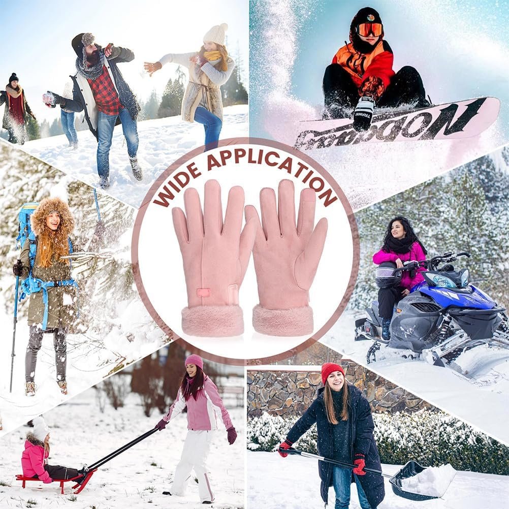 Veemoon USB Heated Gloves Winter Warm Fleece Gloves Waterpro - Imagen 4