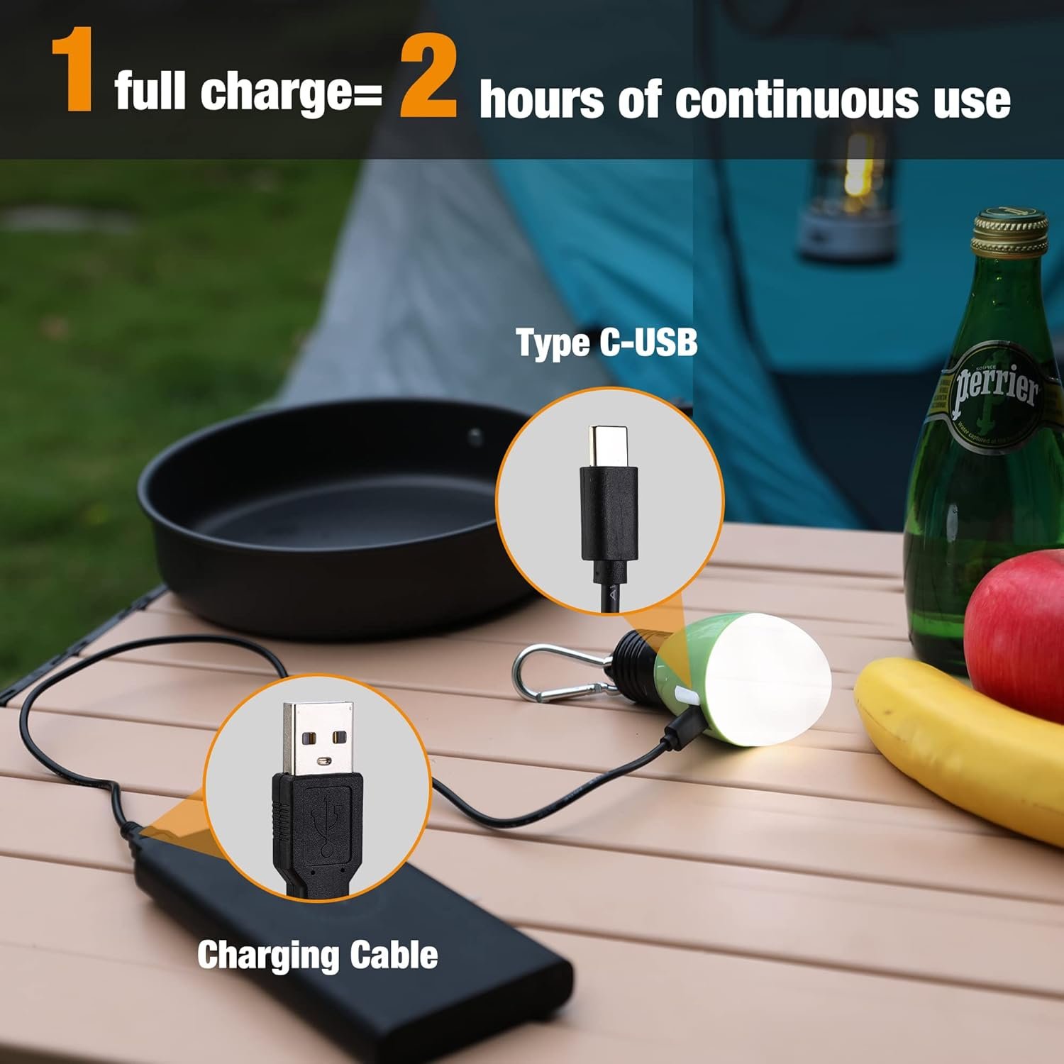 EverBrite Luz de camping recargable, linterna portátil para - Imagen 5