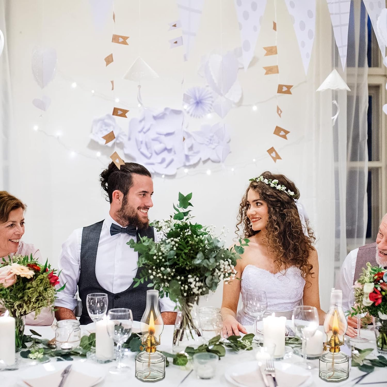 Tuanse 2 lámparas de aceite de cámara, linterna clásica de q - Imagen 7