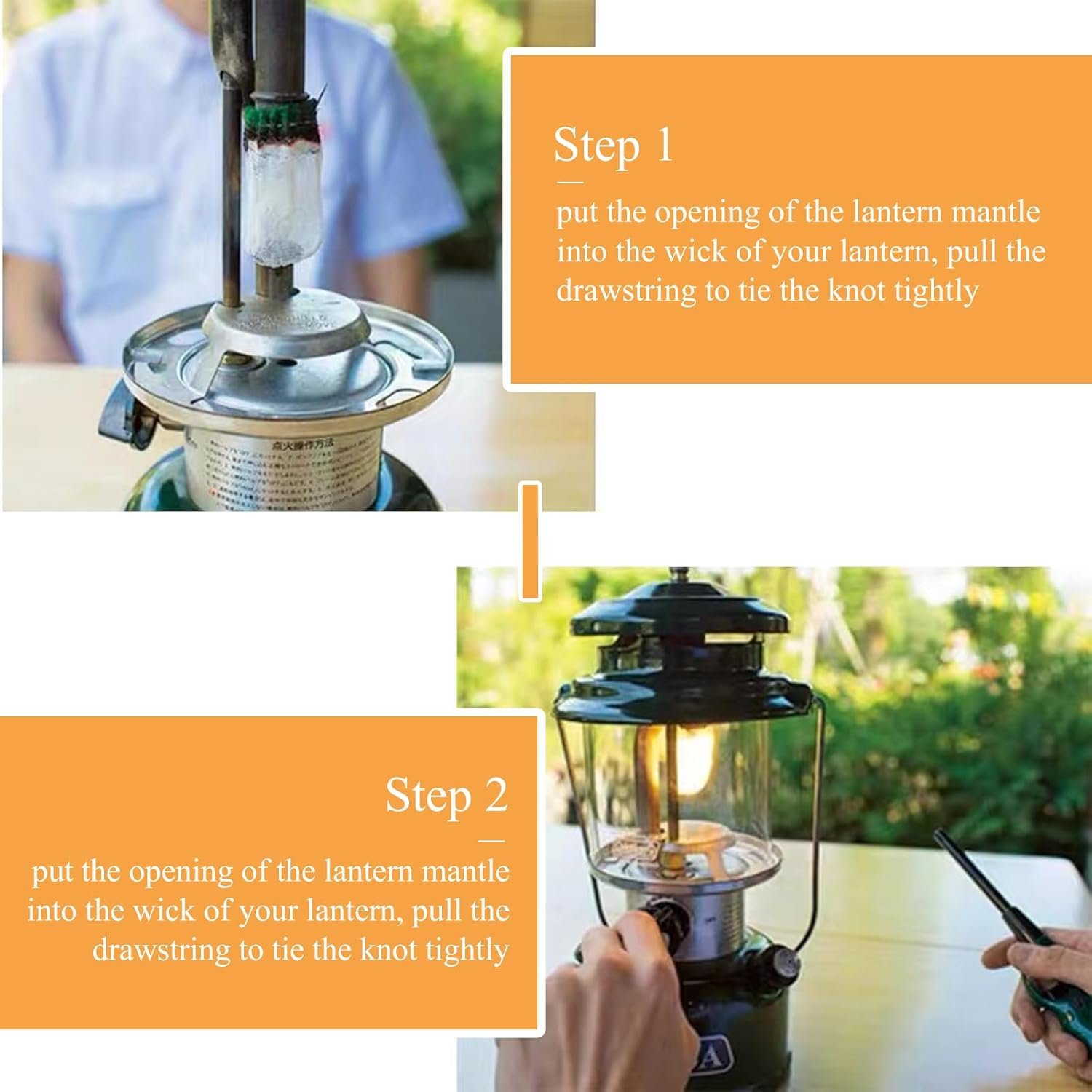 32 manteles de linternas de propano, manto en forma de U par - Imagen 4