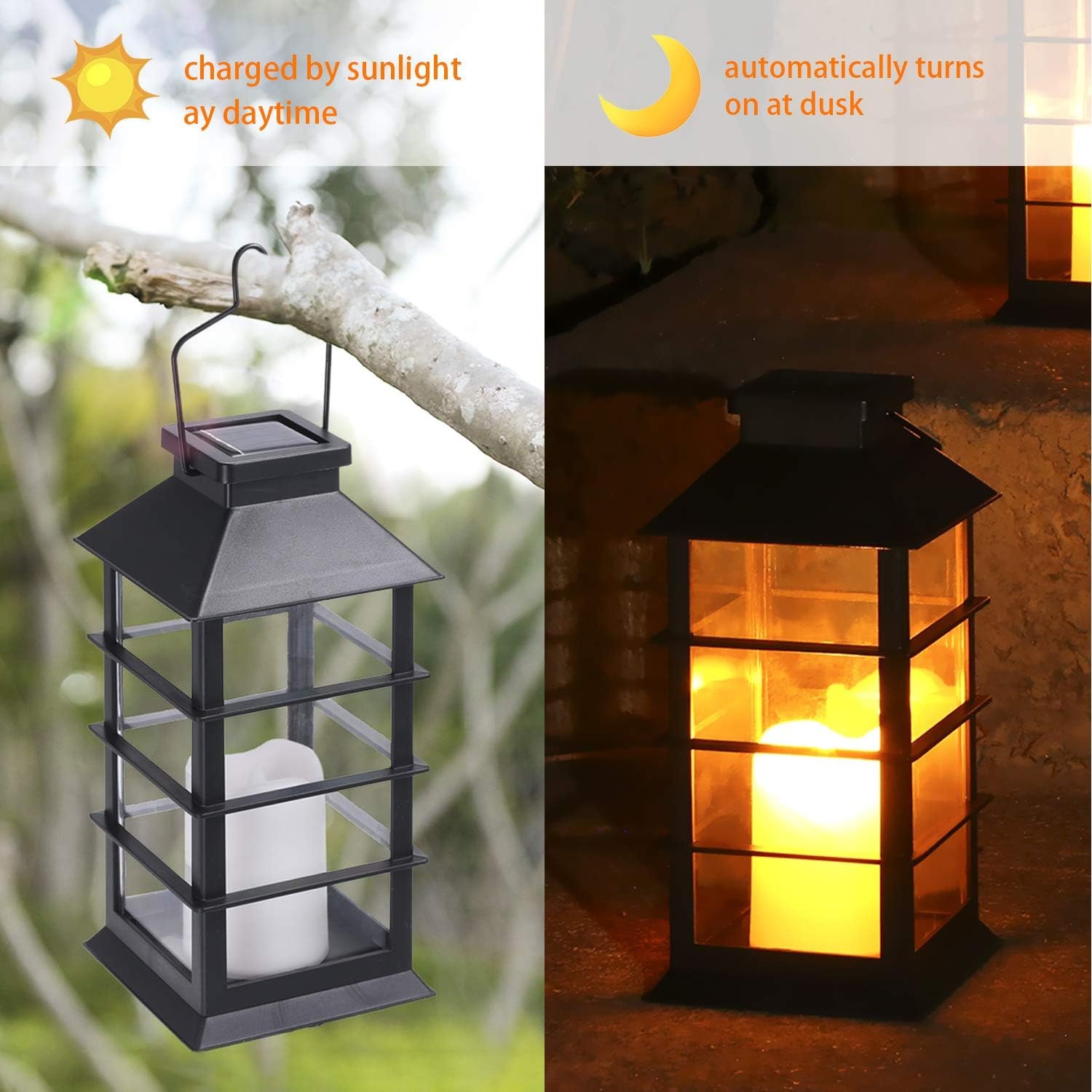 Tomshine Farol solar LED de Halloween – Luces solares colgan - Imagen 4