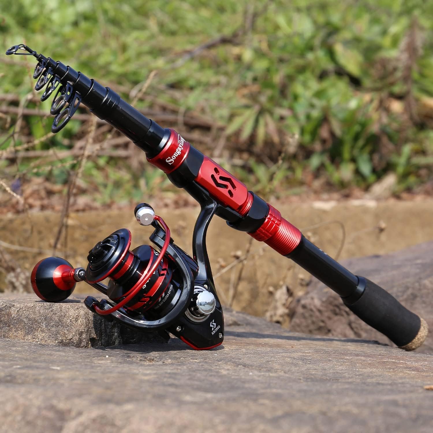 Sougayilang Fishing Rod and Reel Combo Set with Telescopic F - Imagen 7