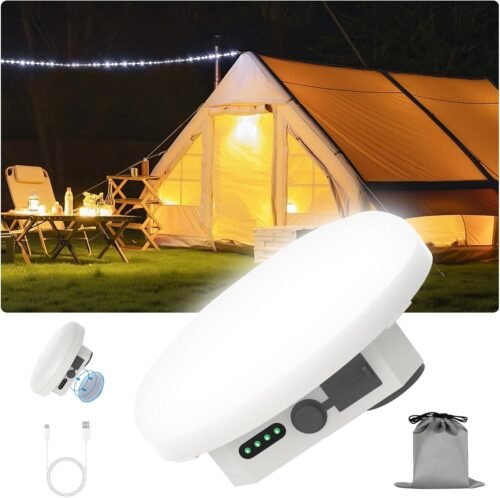 Lámpara LED recargable para tienda de campaña, linterna colg