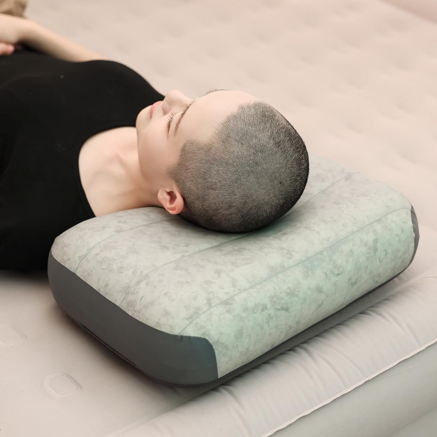 Almohada inflable para camping, ultraligera, almohada inflab - Imagen 6