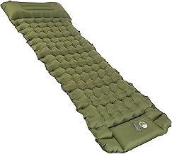 Wakeman Colchoneta inflable para acampar con bomba de pie in