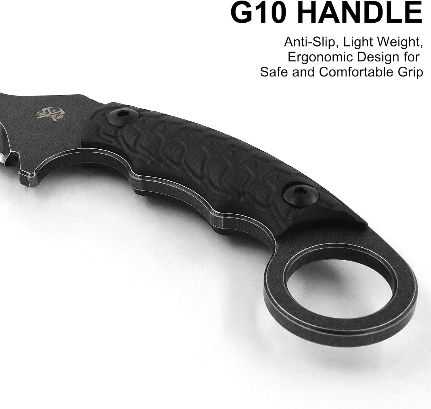 Cuchillo Karambit, hoja fija Karambit, cuchillo de garra, ho - Imagen 3