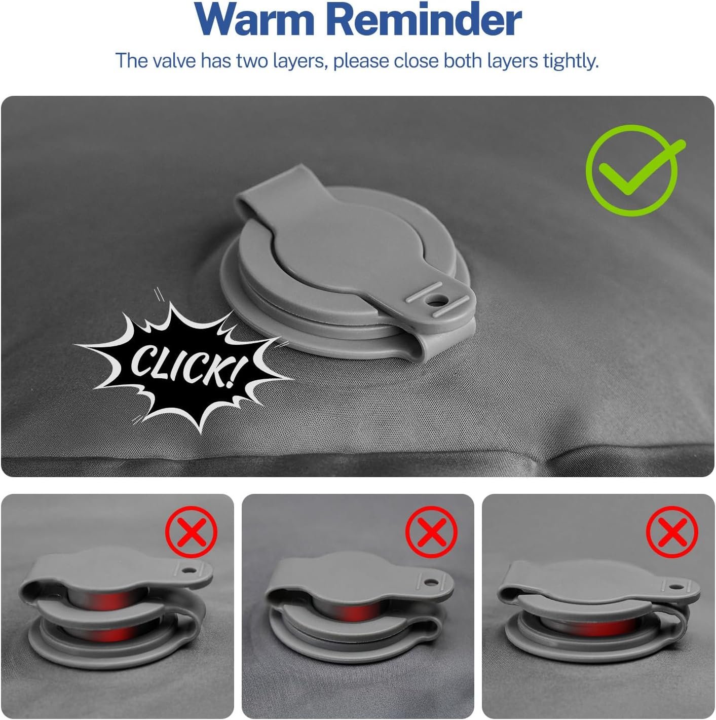 OGERY Colchoneta de dormir para campamento, almohadilla de d - Imagen 6