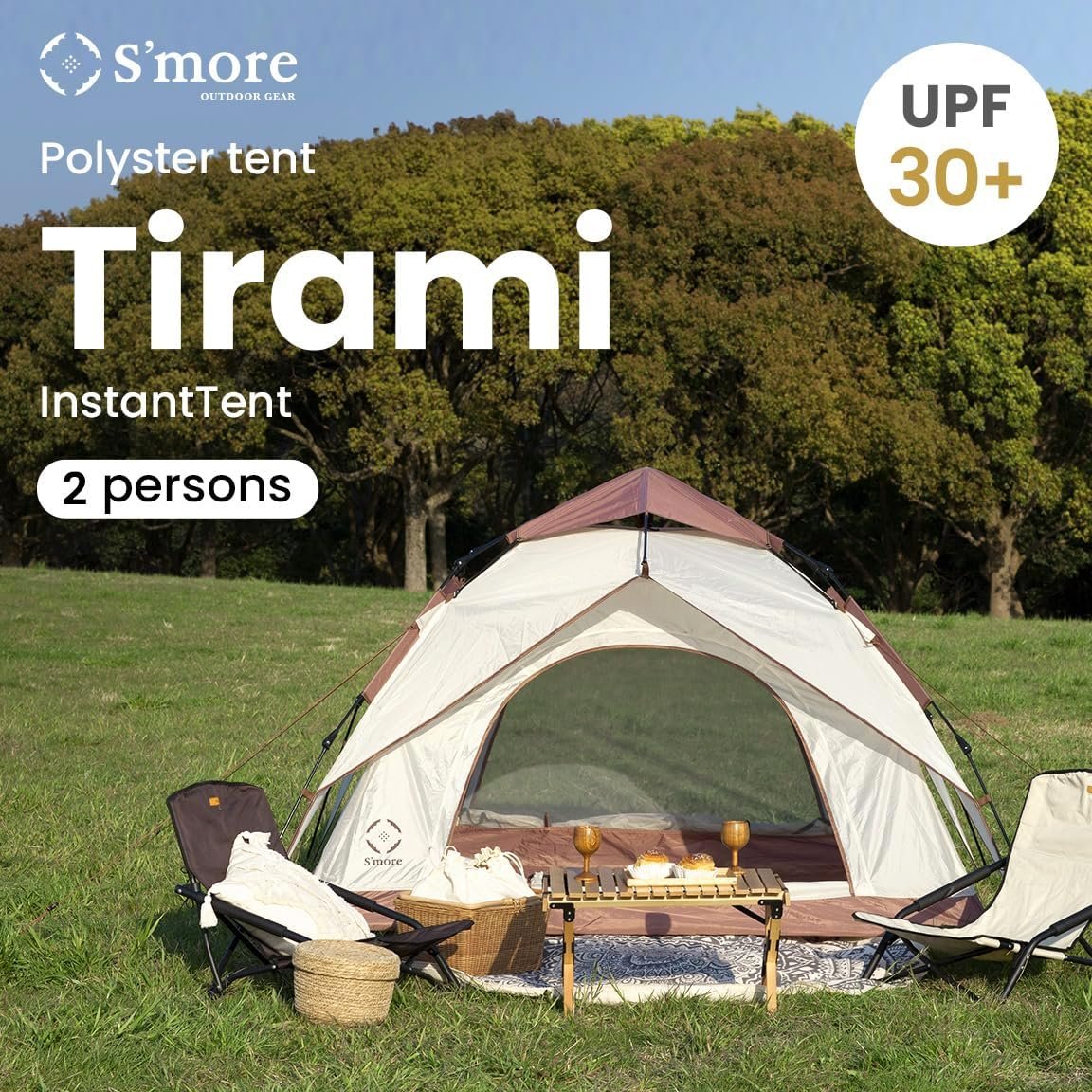 S'More 1/2 Person Beach Tent, Lightweight & Easy Set Up Pop - Imagen 2
