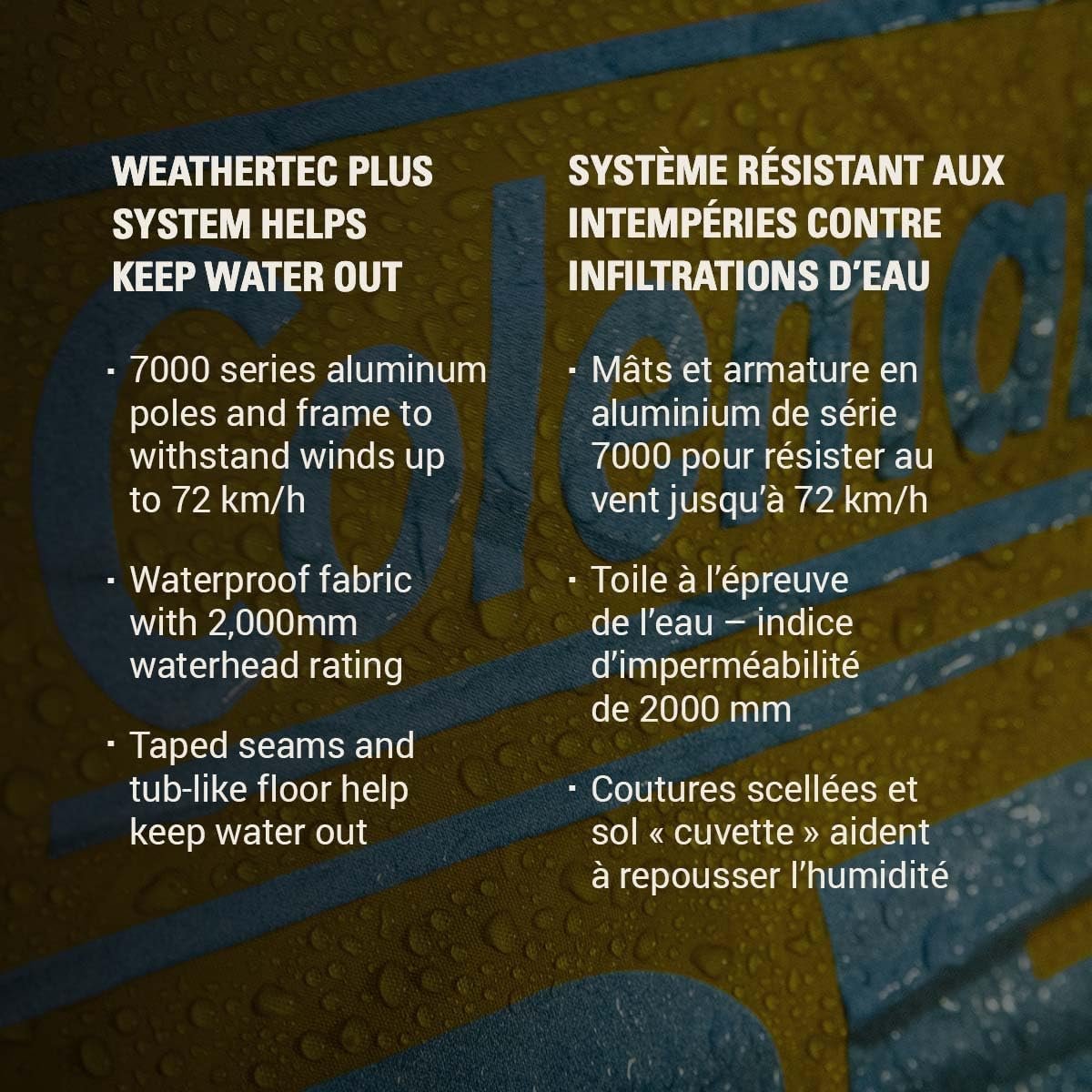 Coleman PEAK1 - Tienda de campaña impermeable de alta calida - Imagen 3