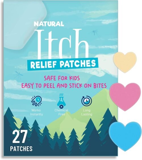 Parches para aliviar la picazón para niños, 27 parches color