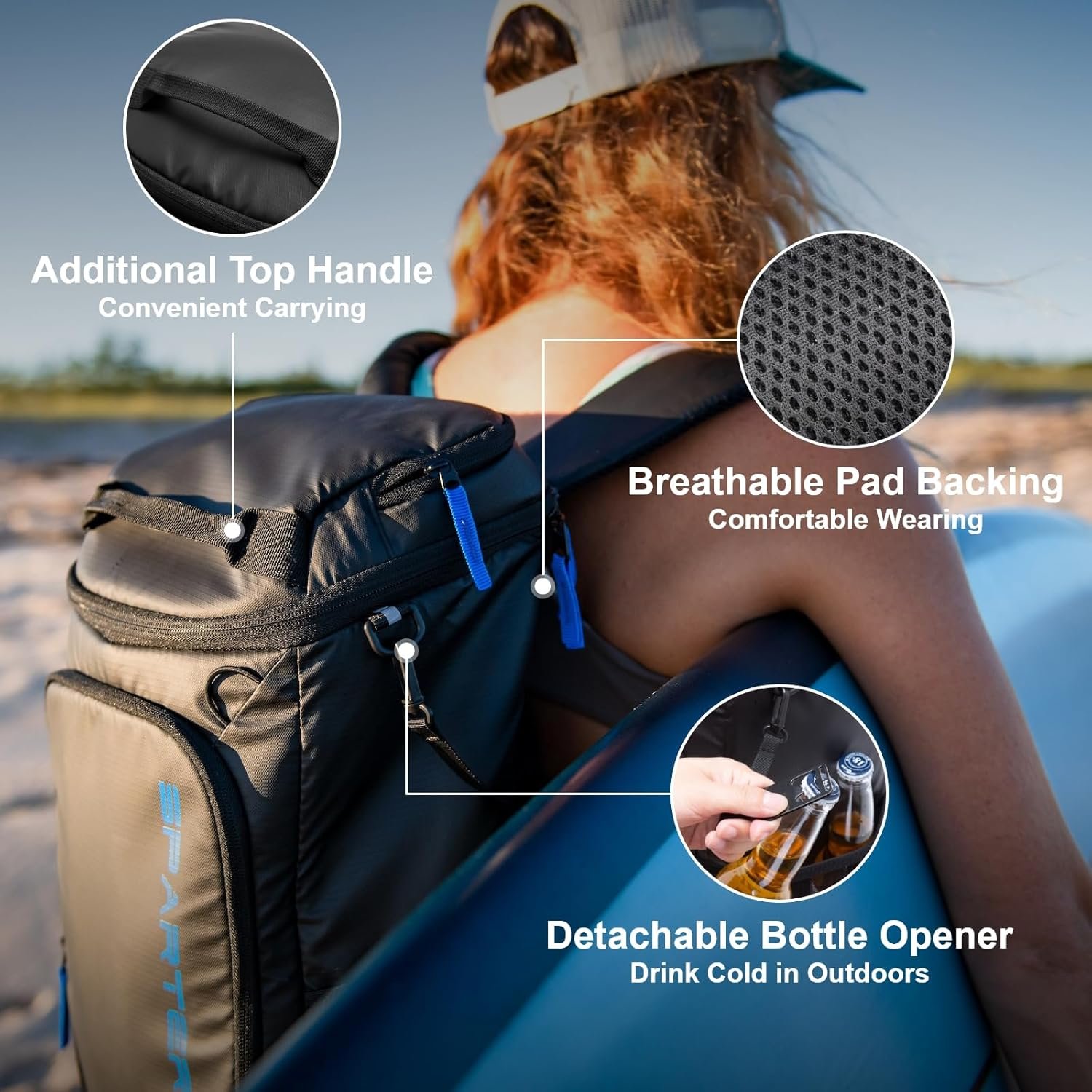 SPARTER Mochila térmica aislada a prueba de fugas de 33/49 l - Imagen 6