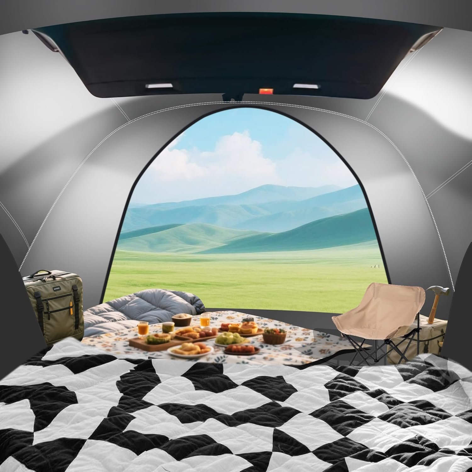 Tienda de campaña rectangular de 9 x 6.5 x 6.5 pies para 4-5 - Imagen 7