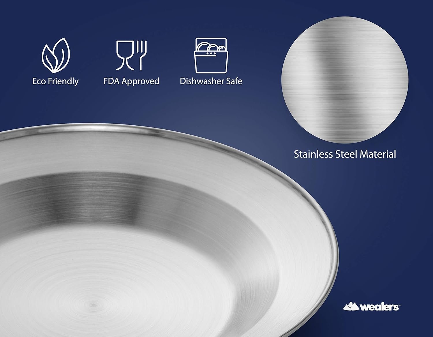 Wealers - Juego completo de vajilla viajera de acero inoxida - Imagen 7