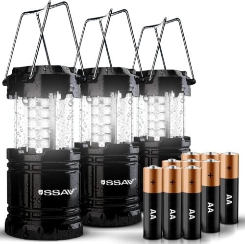 Paquete de 3 linternas LED para campamento, faroles LED, kit