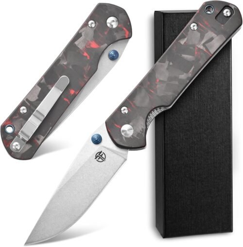 FF23 - Cuchillo plegable con mango de fibra de carbono, cuch