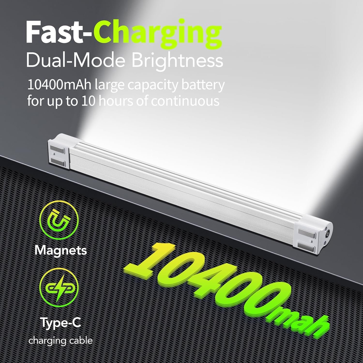 LETOUR Tubo LED de luz magnética, luces de trabajo 6000 lúme - Imagen 2