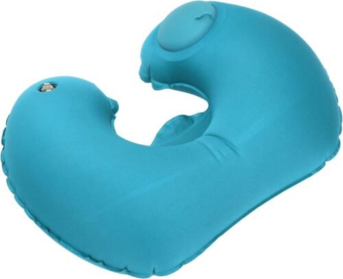 Almohada inflable de viaje respetuosa con la piel Ushaped Al