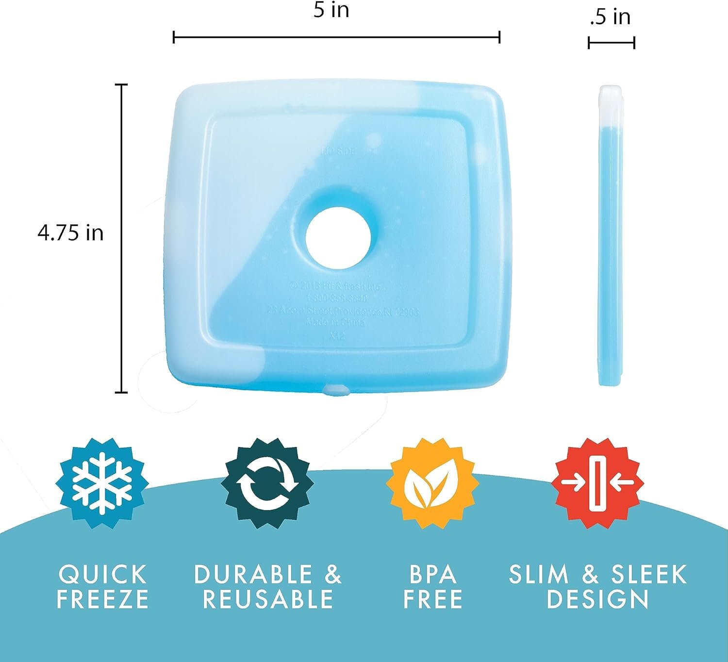 Fit + Fresh, Cool Coolers: paquetes de hielo delgados y reut - Imagen 3