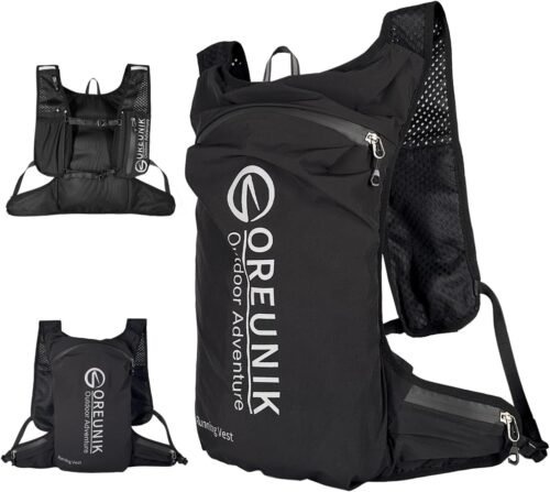 Chaleco para correr, chaleco de hidratación reflectante lige