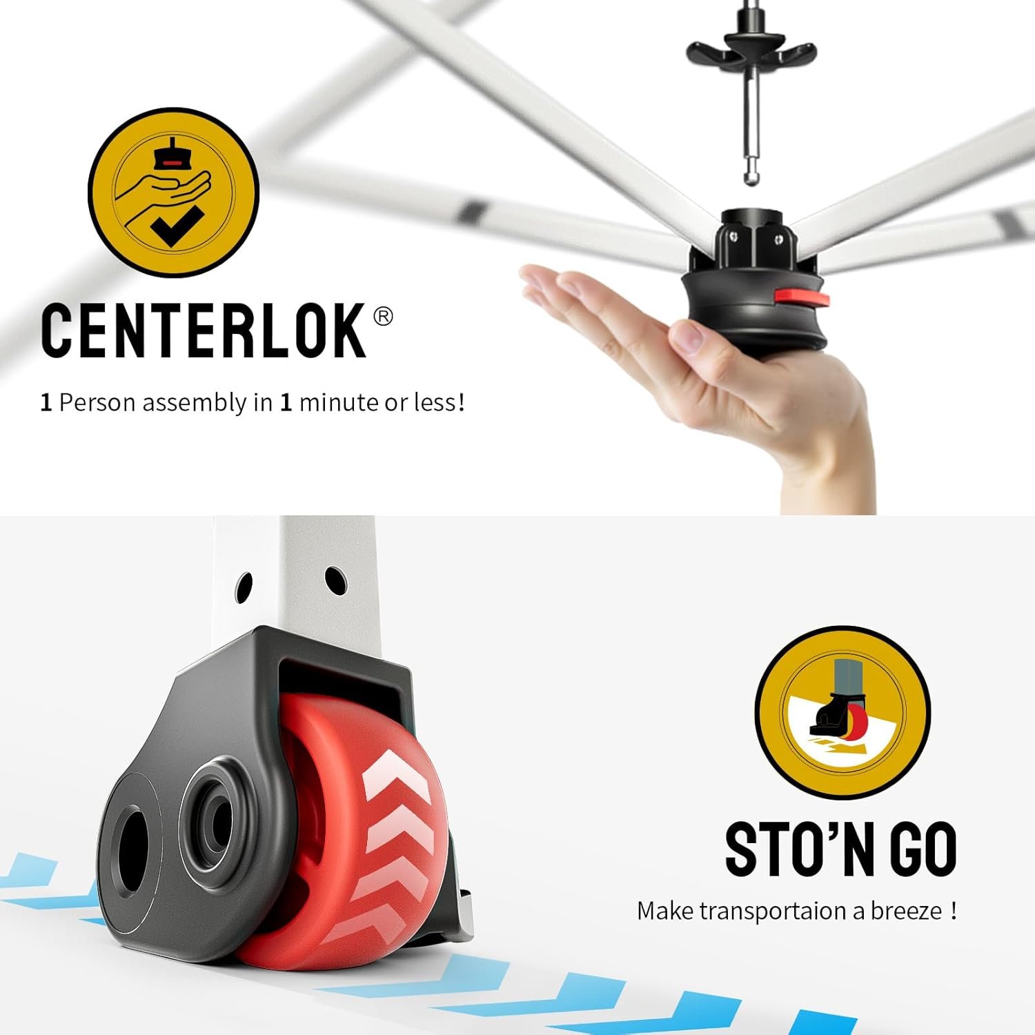 CROWN SHADES - Toldo plegable instantáneo con bolsa de trans - Imagen 2