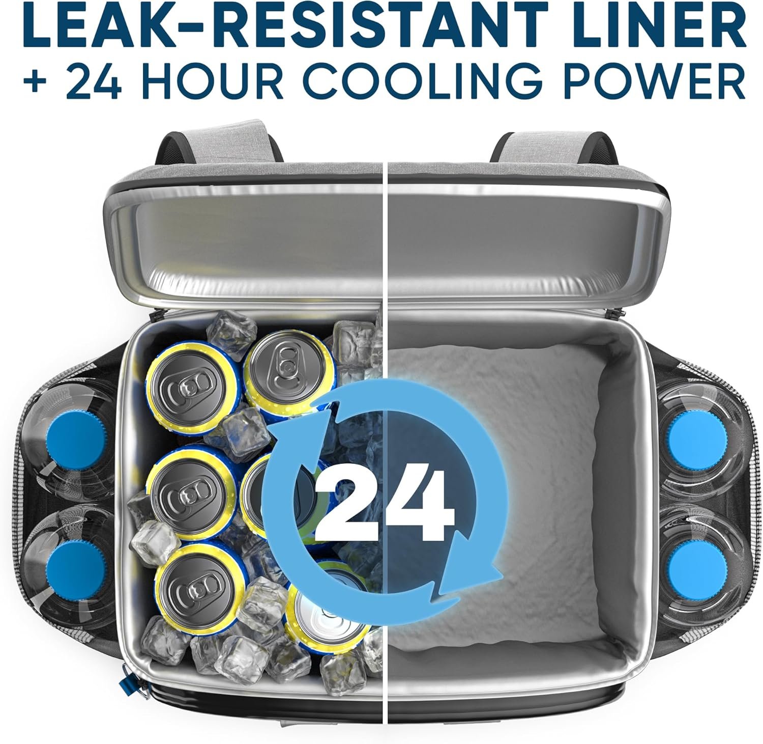 Everlasting Comfort Mochila térmica aislada – 54 latas, forr - Imagen 4