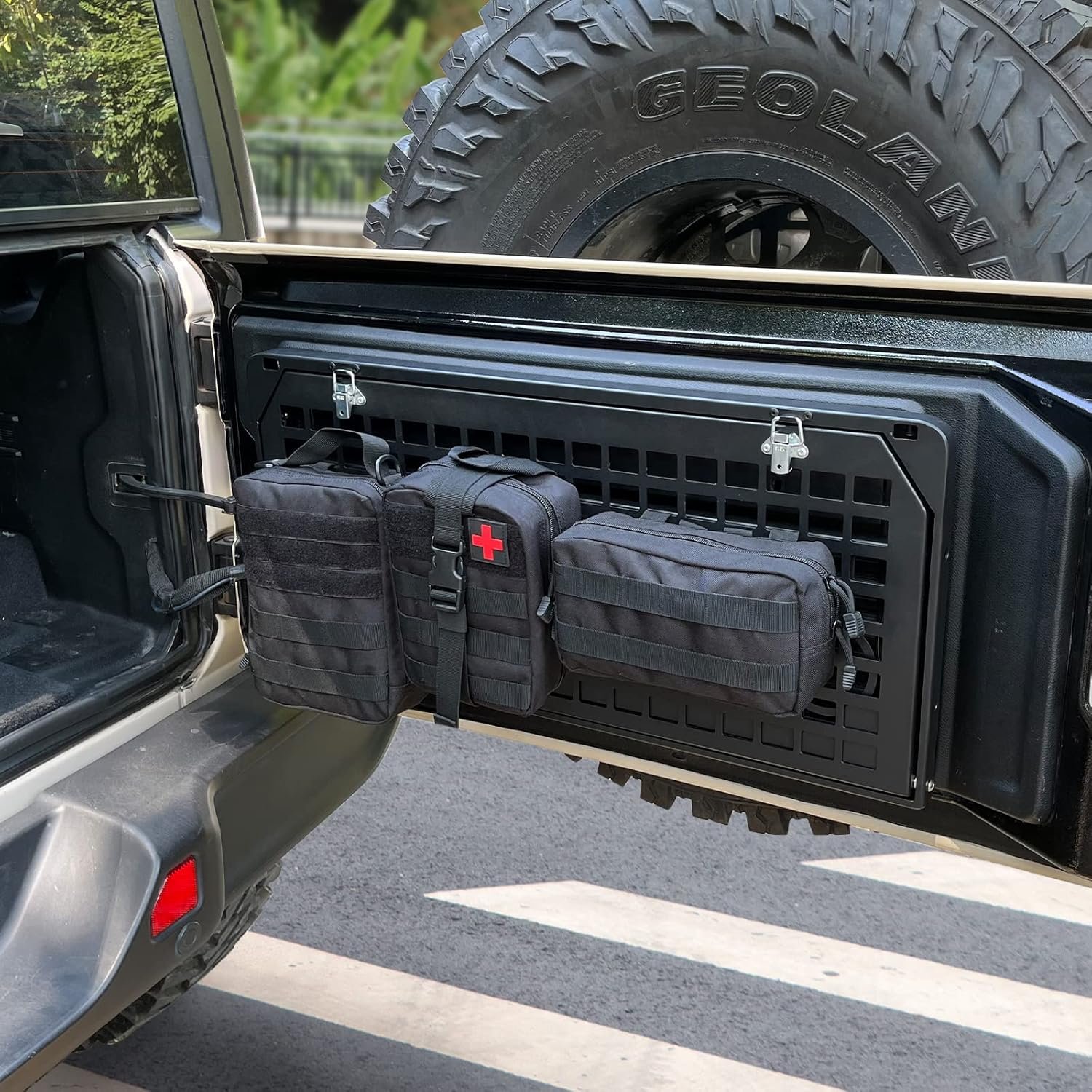 Mesa de puerta trasera plegable estante de carga de aleación - Imagen 7