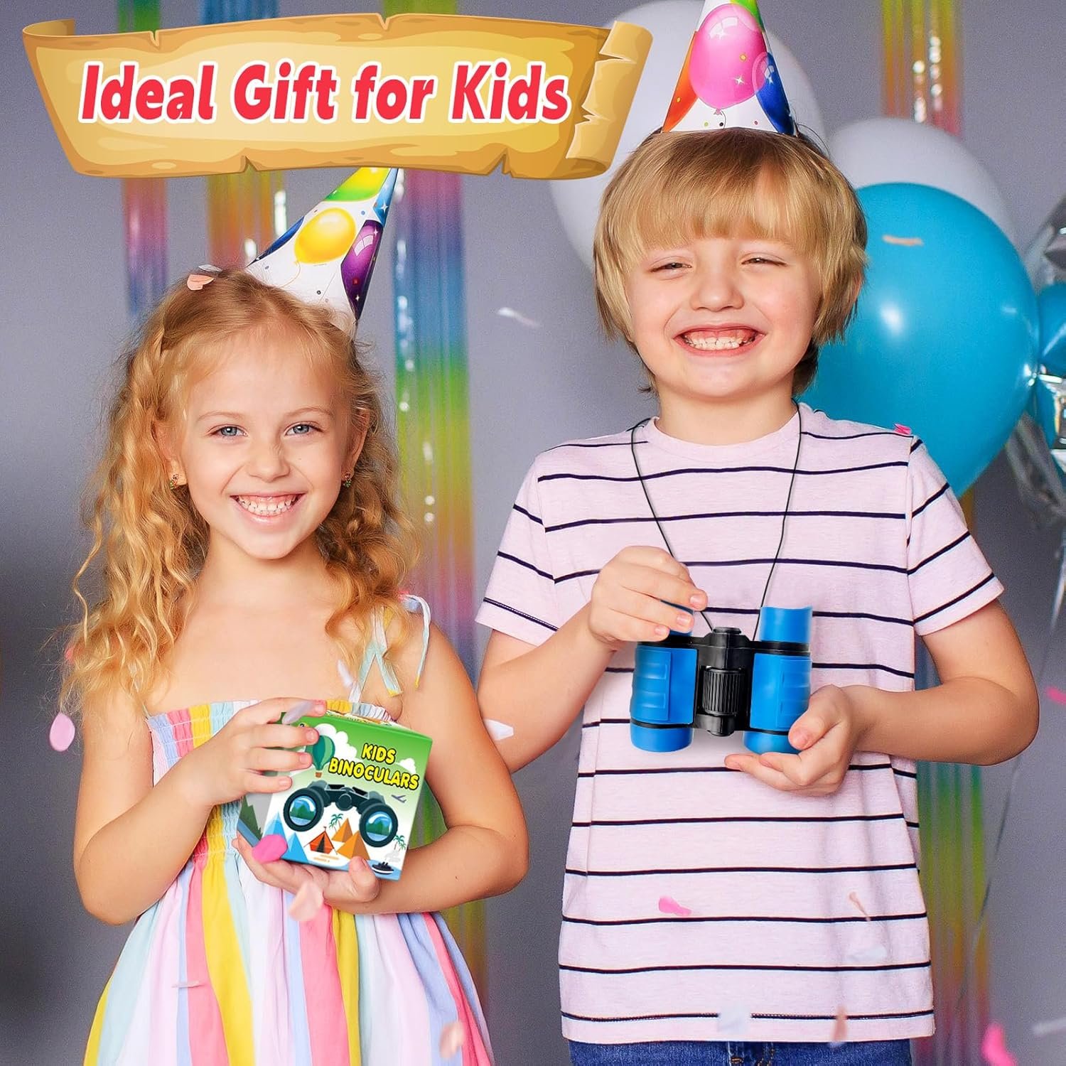 Binoculares para niños, prismáticos para niños de 3 a 12 año - Imagen 7