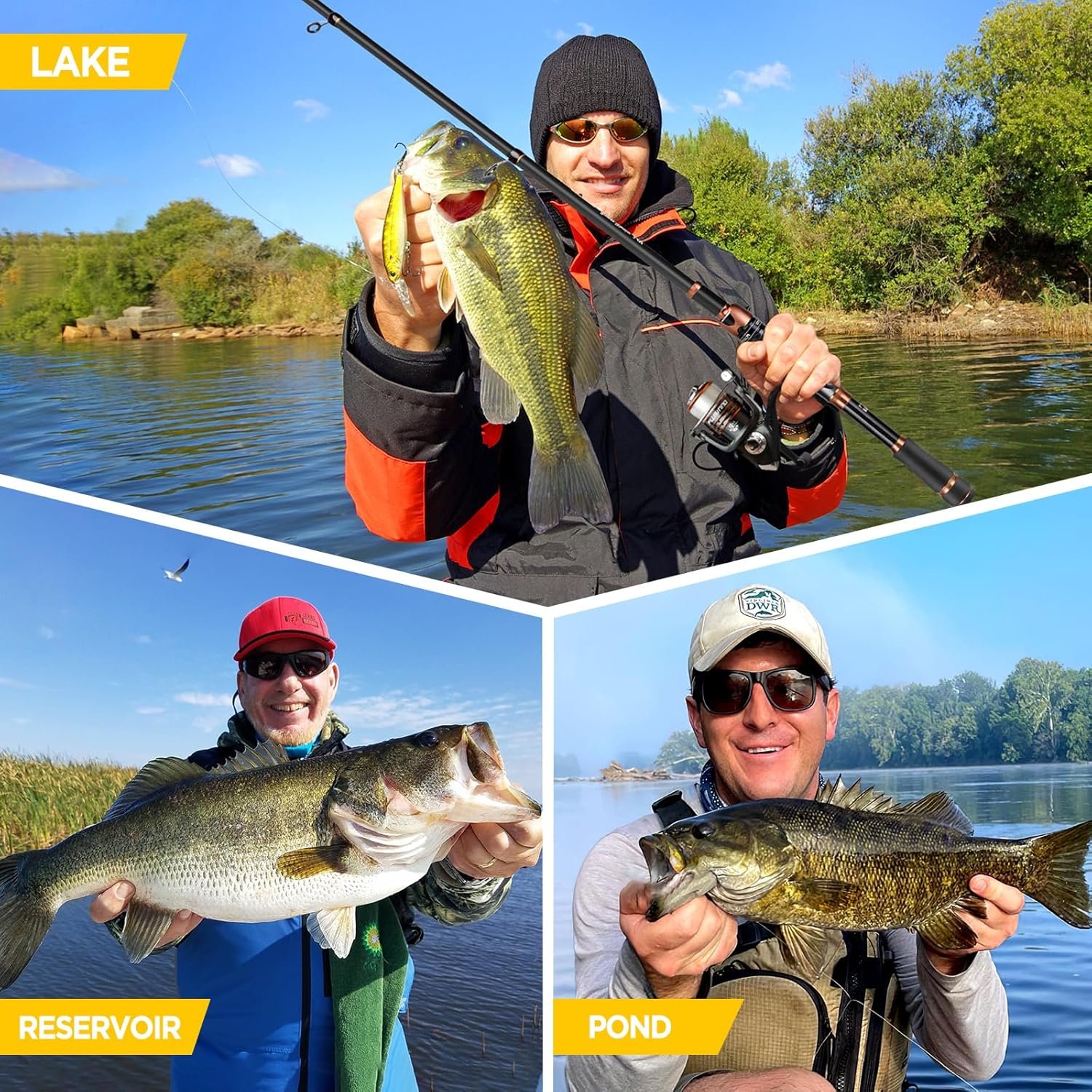 PLUSINNO Combos de caña de pescar y carrete, Bronze Warrior - Imagen 2