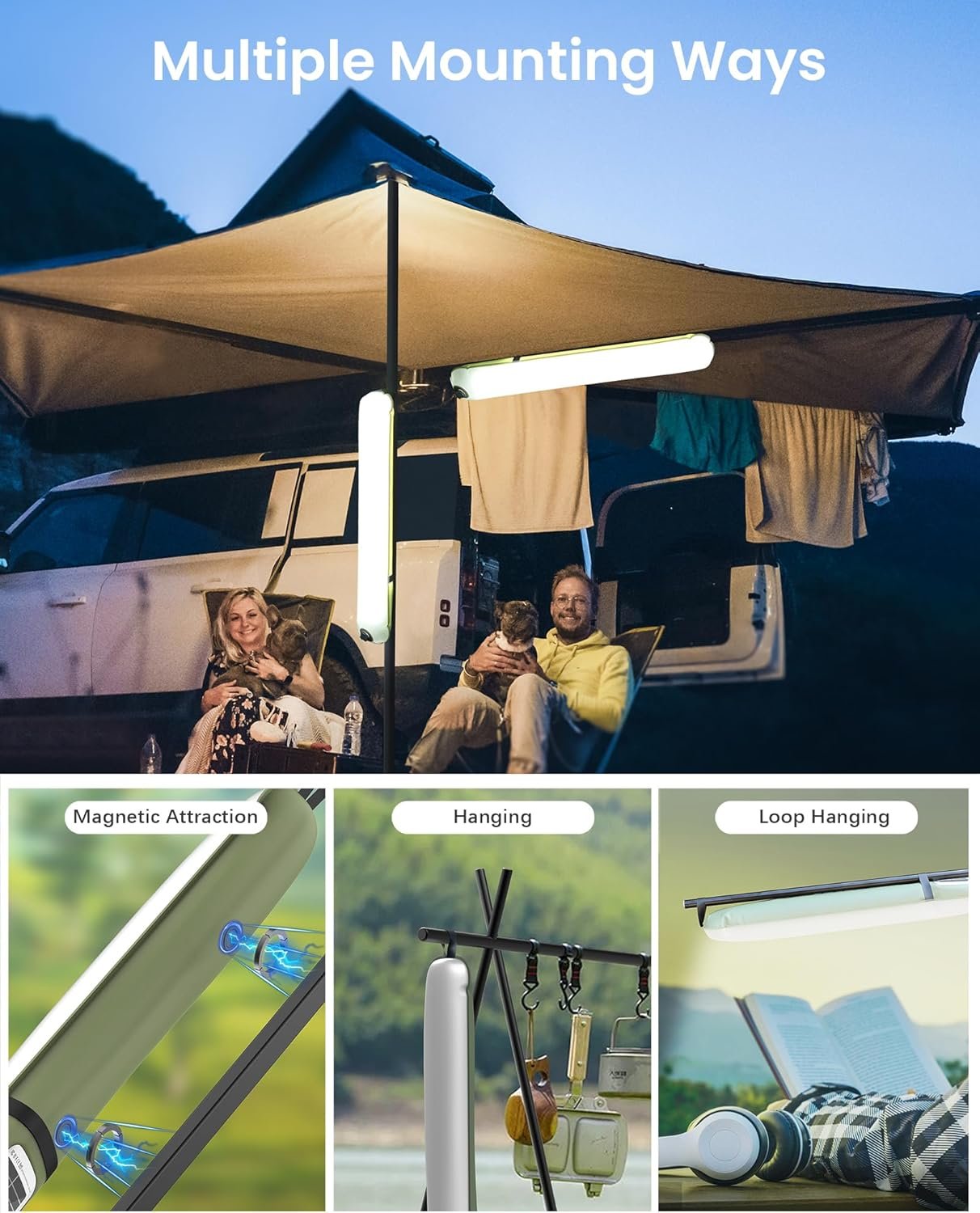 Linterna solar para campamento, luz de emergencia para corte - Imagen 3