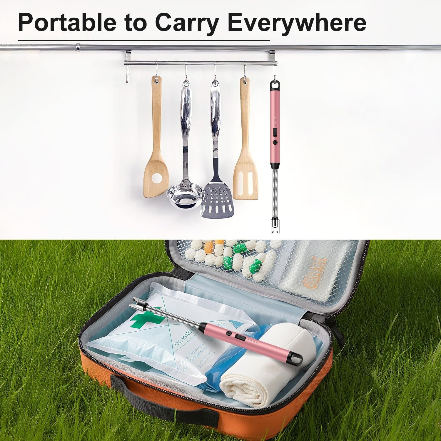 LcFun Encendedor de velas eléctrico con cuello flexible de 3 - Imagen 5