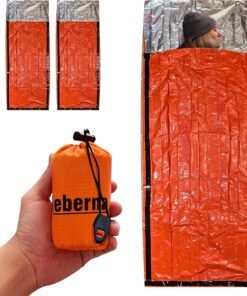 Paquete de 2 sacos de dormir de emergencia | Manta de emerge