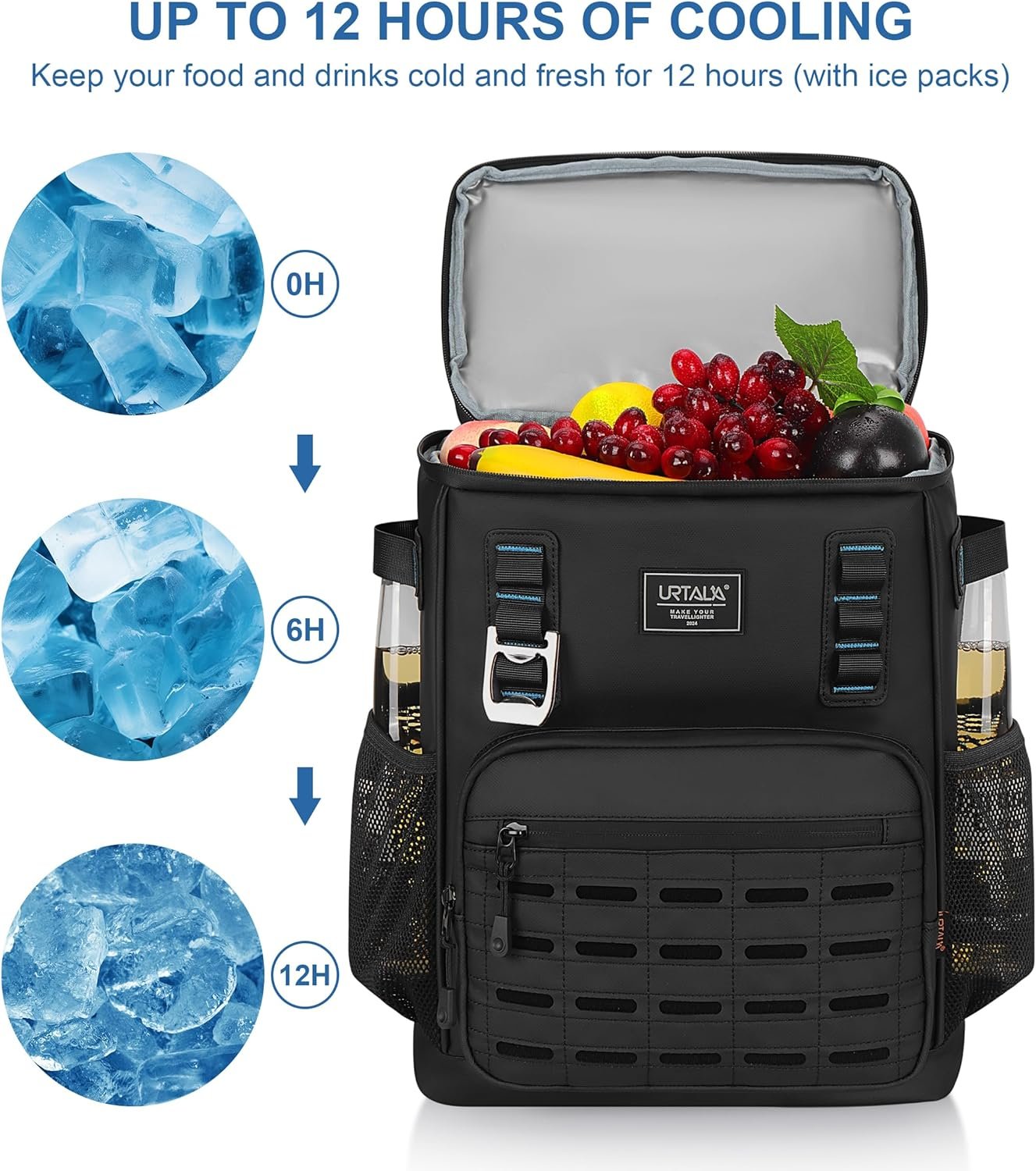 Mochila enfriadora con 2 compartimentos aislados a prueba de - Imagen 4