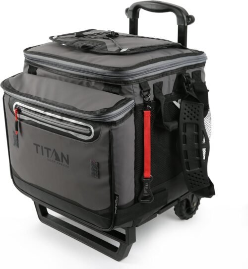 Titan Deep Freeze 60 (50+10) Can Wheeled Cooler - Collapsibl