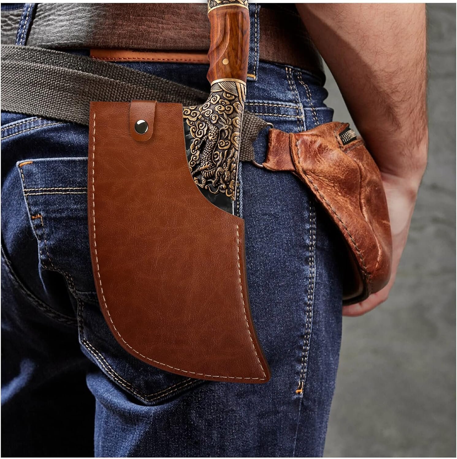 Purple Dragon Cuchillo de carnicero de alta resistencia, for - Imagen 2