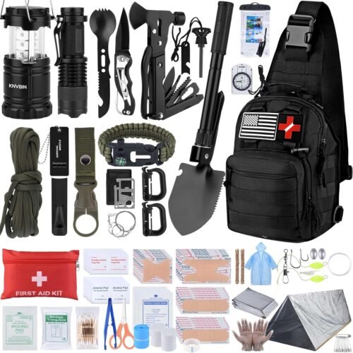 Survival Kit, 250pcs Survival Tools Tactical Gear and Trauma