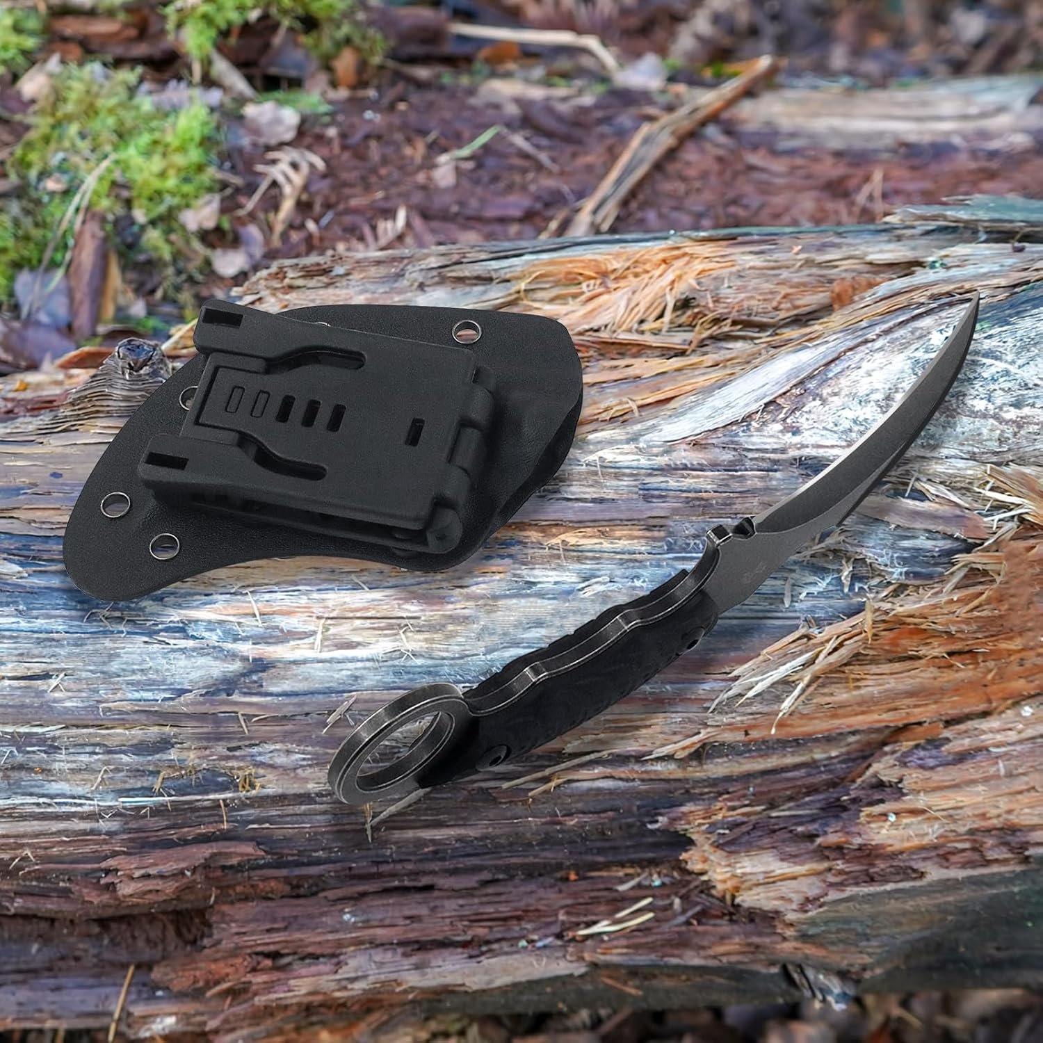 Cuchillo Karambit, hoja fija Karambit, cuchillo de garra, ho - Imagen 5