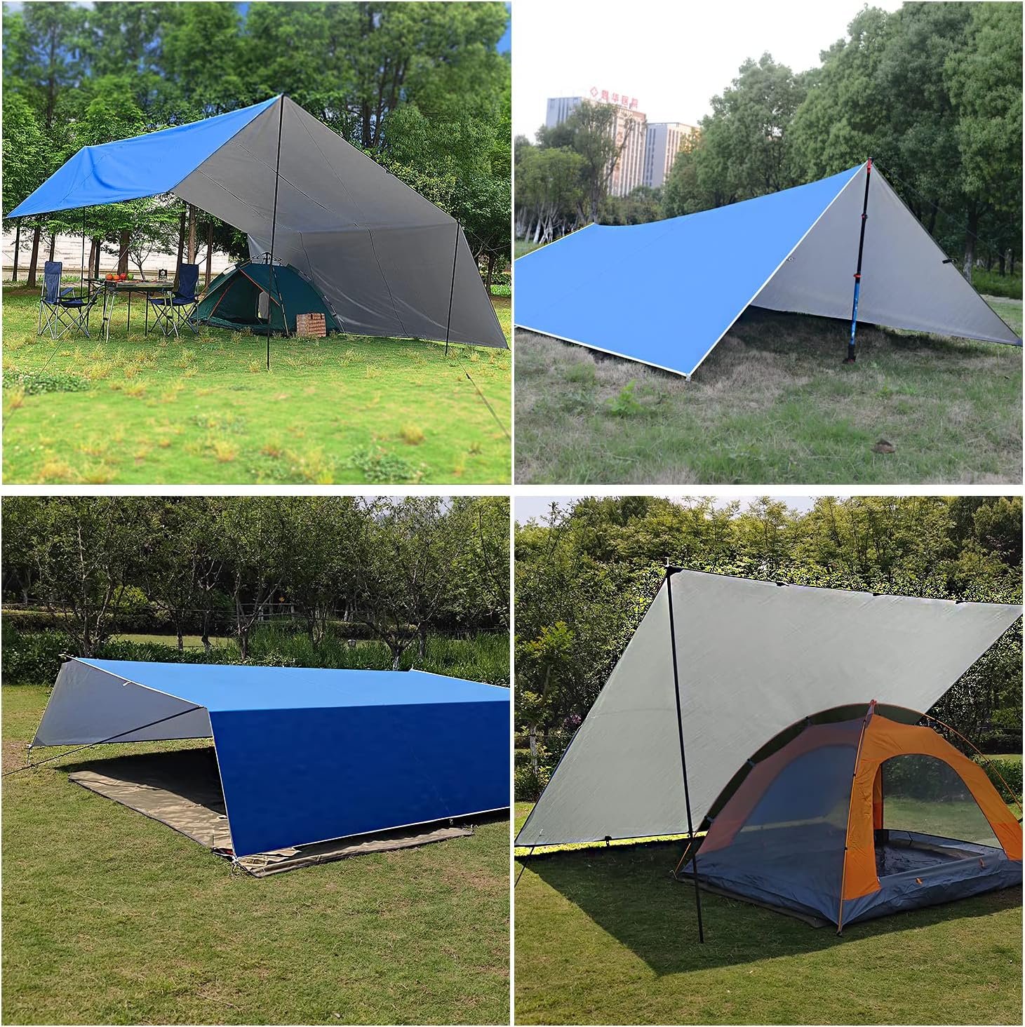 Wind Tour Tienda de campaña multifuncional portátil, huella, - Imagen 4