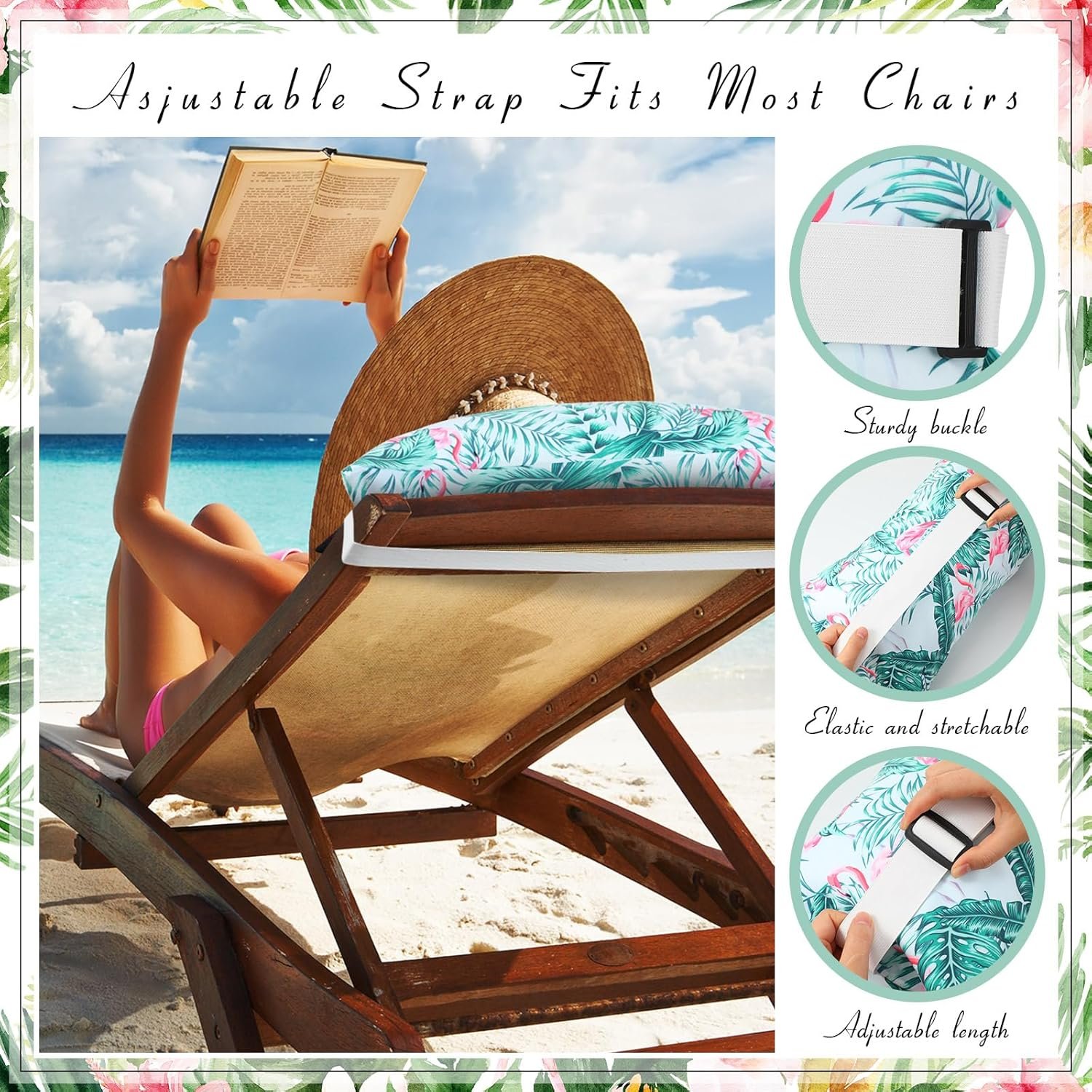 Menkxi Almohada inflable de playa con funda extraíble, almoh - Imagen 4