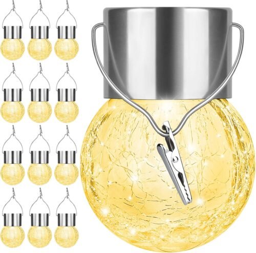 Luces colgantes solares, con diseño de bola