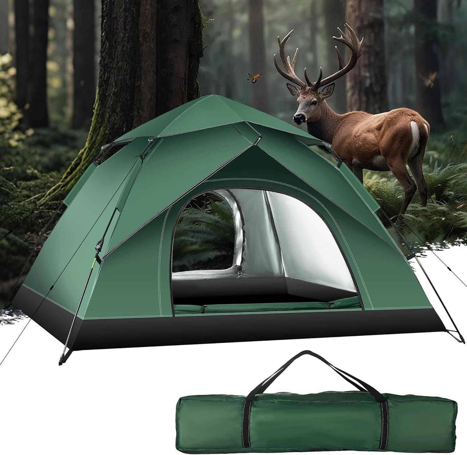 Tienda de campaña desplegable instantánea para 1-2 personas, - Imagen 4