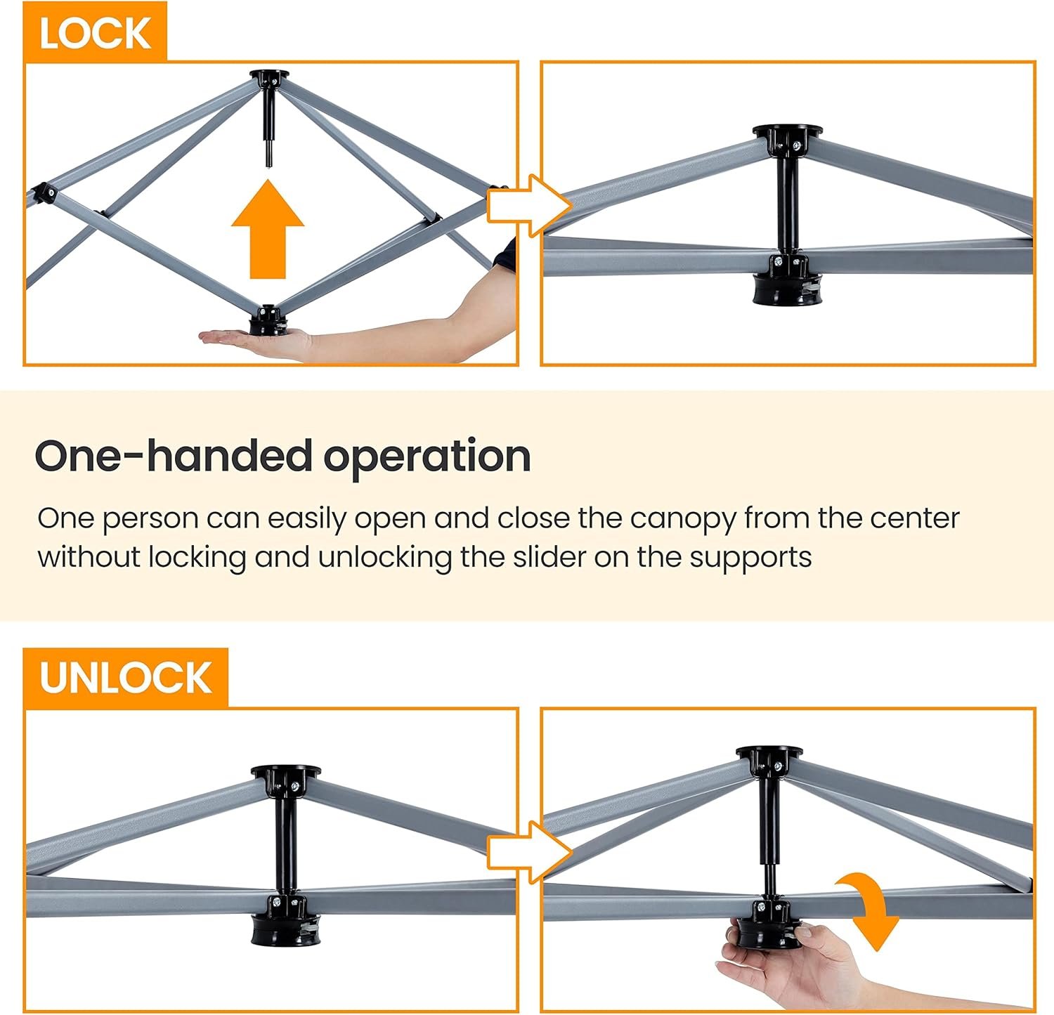 Yaheetech Tienda de campaña desplegable con mochila, base de - Imagen 6