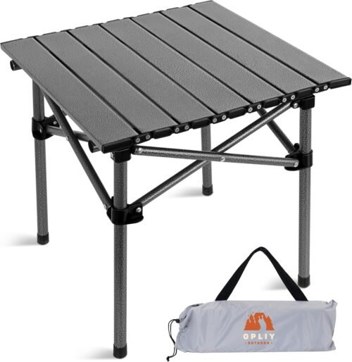 Opliy Mesa de camping plegable, mesa portátil para 1-2 perso