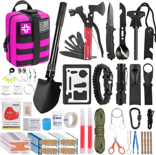 Equipo y equipo de supervivencia con bolsa Molle, para hombr