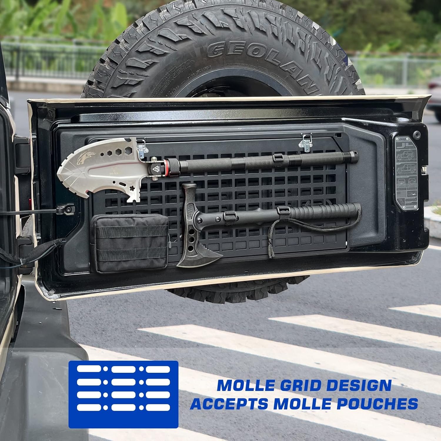 Mesa de puerta trasera plegable estante de carga de aleación - Imagen 3