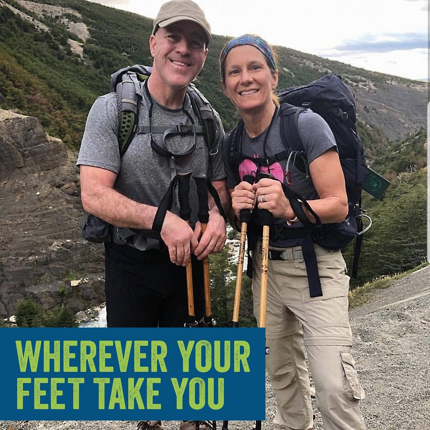 York Nordic PRO - Bastones plegables de 4 piezas, par de bas - Imagen 5