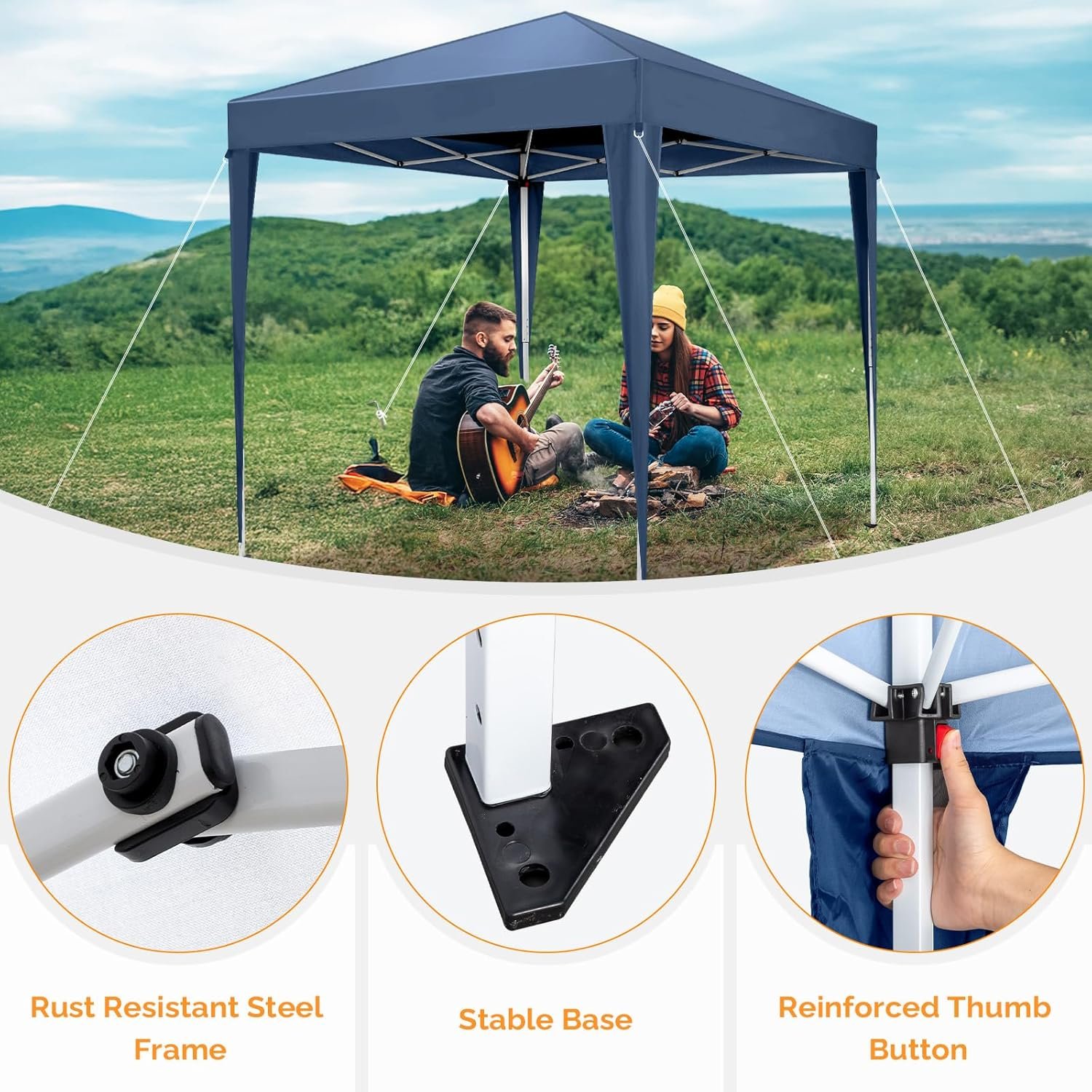 Tienda de campaña desplegable de 10 x 10 pies, tienda instan - Imagen 3